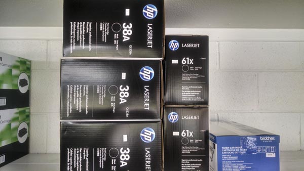 HP LaserJet toner cartridge stocks