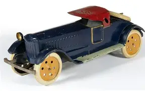 look of an early 1900s sheet metal or tin plated toy car